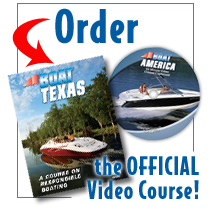 Boating safety course on DVD