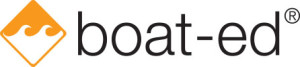 Boat-Ed Logo, online boating education concept. 