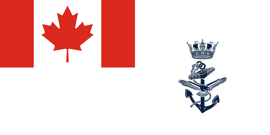 Illustration of the Naval Ensign of Canada flag.