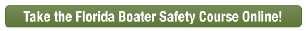 Button to take the Florida boater education course, get a Florida boaters license concept.