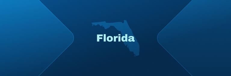 Image with state of Florida, how to get a boating license in Florida concept. 