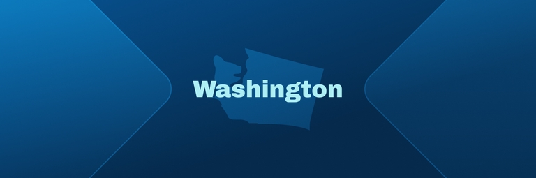Image with state of Washington, how to get your Washington boating license concept. 