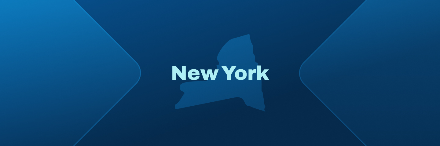 Image with state of New York, minimum age for New York boating license concept.