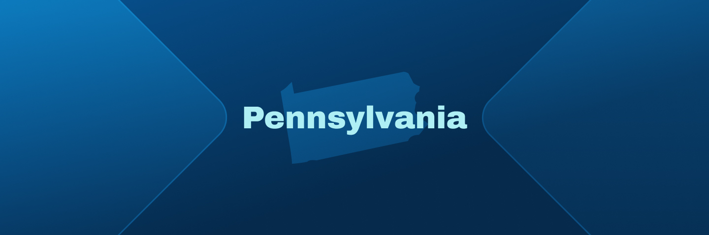Image with state of Pennsylvania, minimum age for Pennsylvania boating license concept. 
