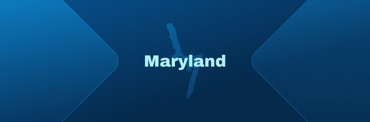 Image with state of Maryland, do I need a Maryland boating license concept.
