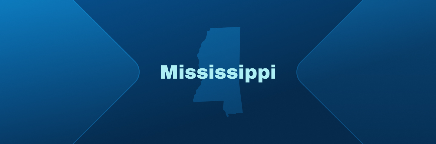 Image with state of Mississippi, minimum age for Mississippi boating license concept.