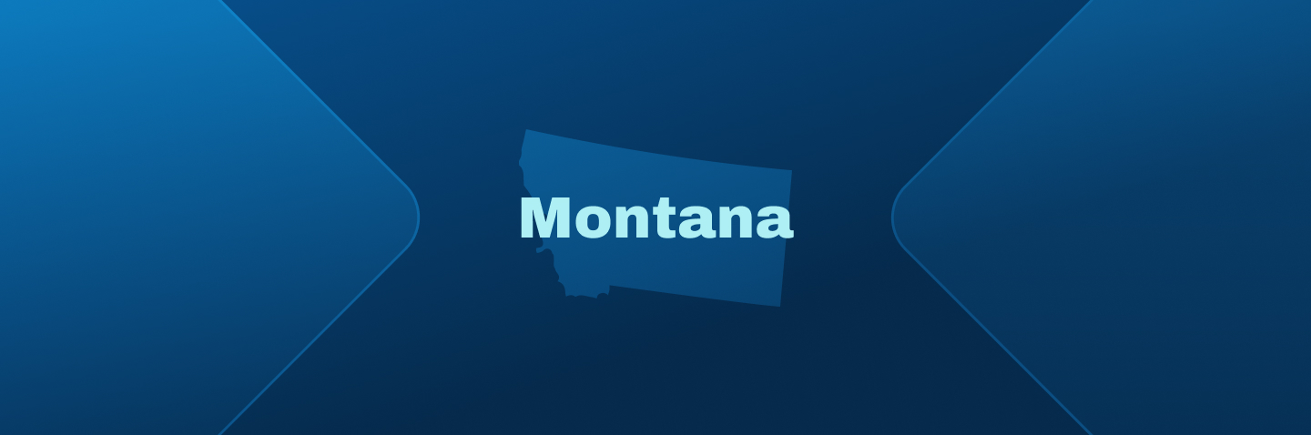 Image with state of Montana, how to get your Montana boating license concept.