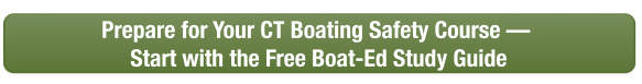 CTA button to study for the Connecticut boating safety exam with the Boat-Ed study guide.
