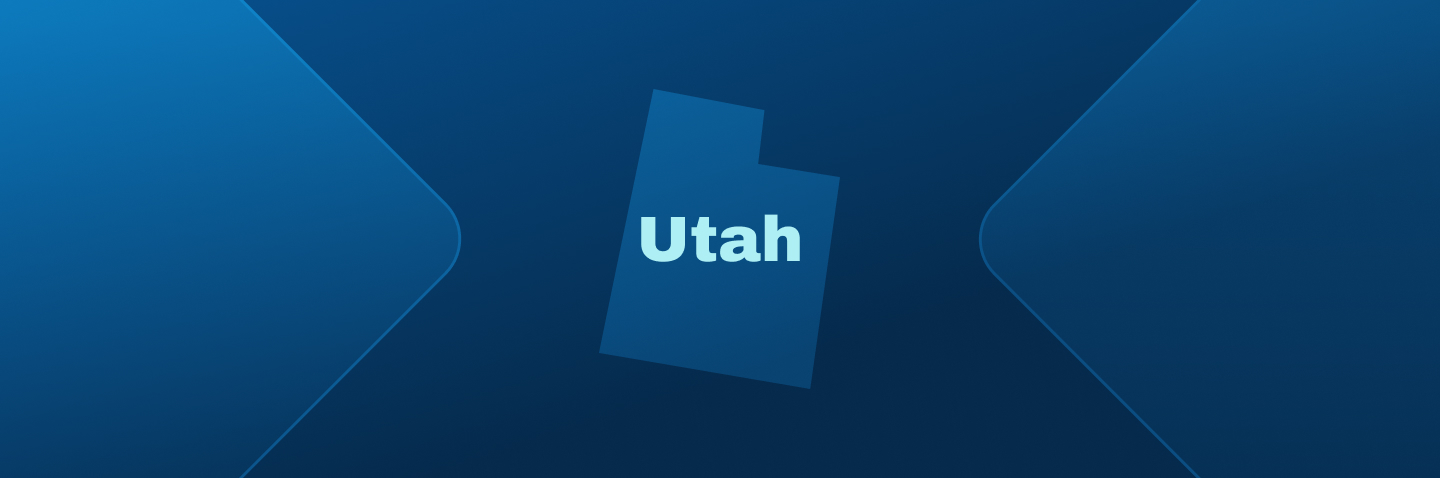 Image with state of Utah, how to get your Utah boating license concept.