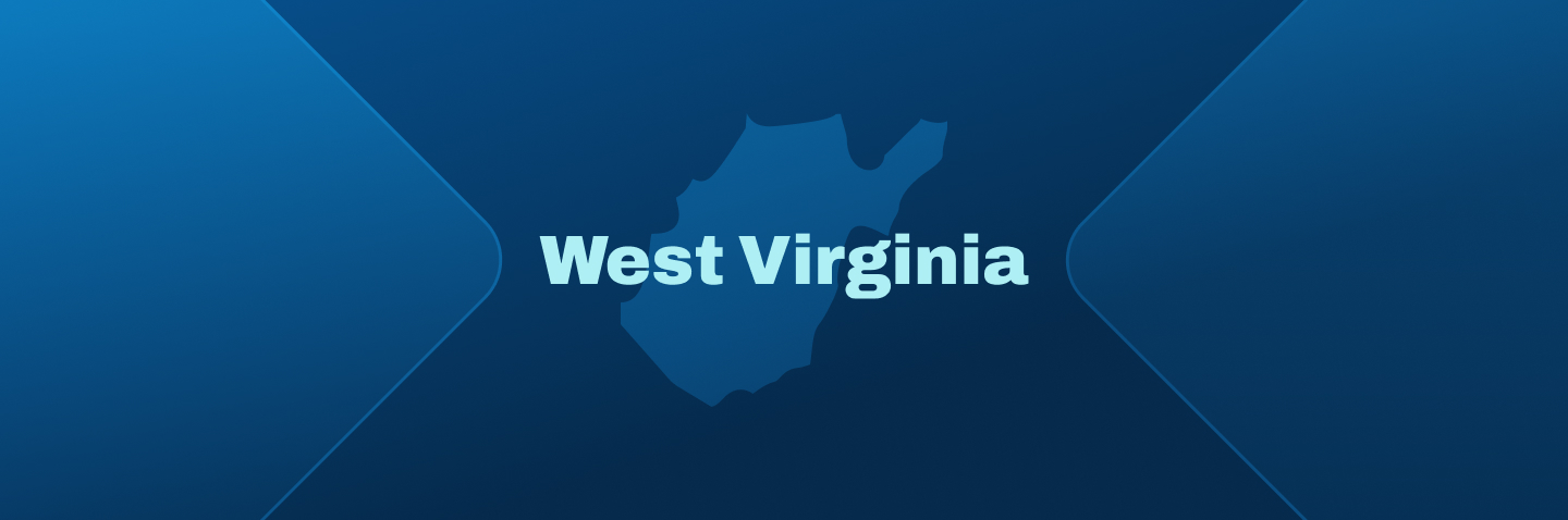 Image with state of WV, how to get your West Virginia boating license concept.