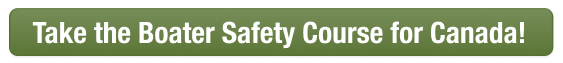 Green CTA button to take the boater safety course for Canada, do I need a boating license concept. 