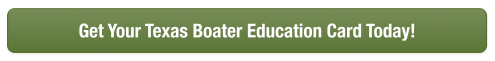 Green CTA button with text get your Texas boater education card, rent a boat in TX concept.