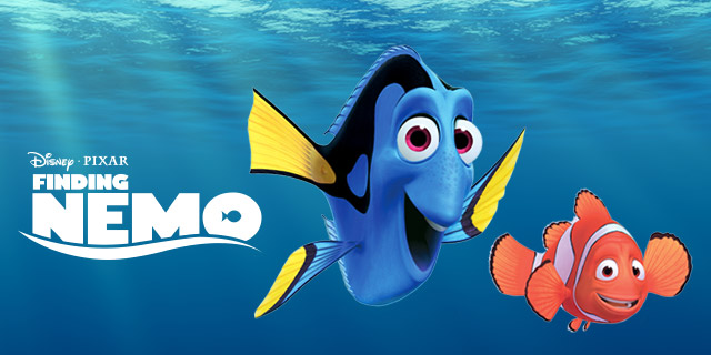 Movie poster for Finding Nemo, best boat movie concept. 