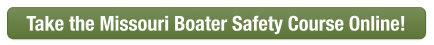 CTA to take the Missouri boater safety course online, Lake of the Ozarks boating safety concept. 