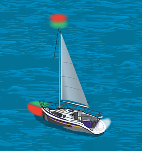 Required Navigation Lights for Sailboats Under Sail CN 