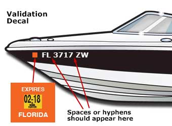 Florida Vessel Registration Fee Chart
